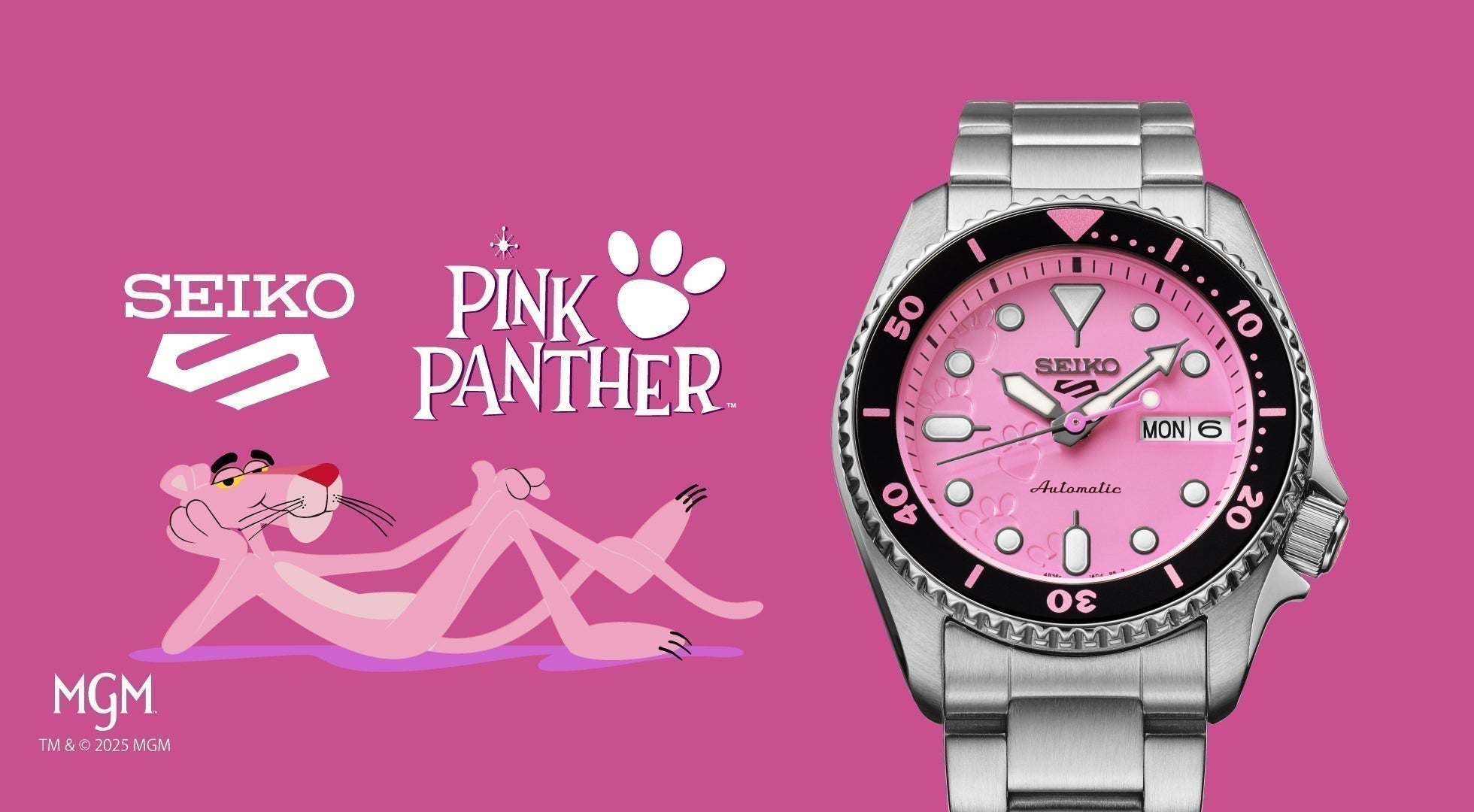 Seiko 5 Sports Meets the Pink Panther – Seiko USA