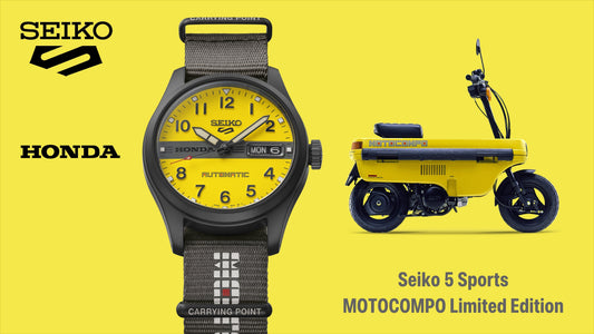 Seiko 5 Sports introduces a limited-edition collaboration with the Honda MOTOCOMPO