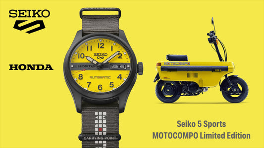 Seiko 5 Sports introduces a limited-edition collaboration with the Honda MOTOCOMPO