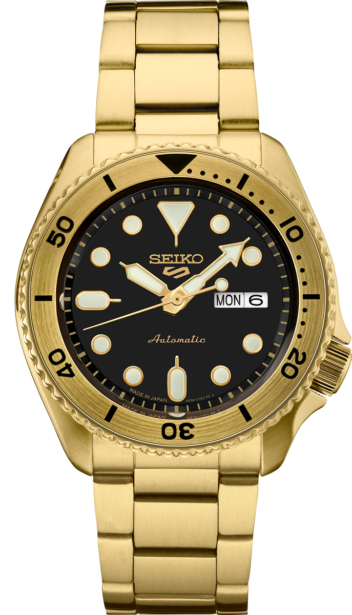 Seiko 5 automatic gold hotsell