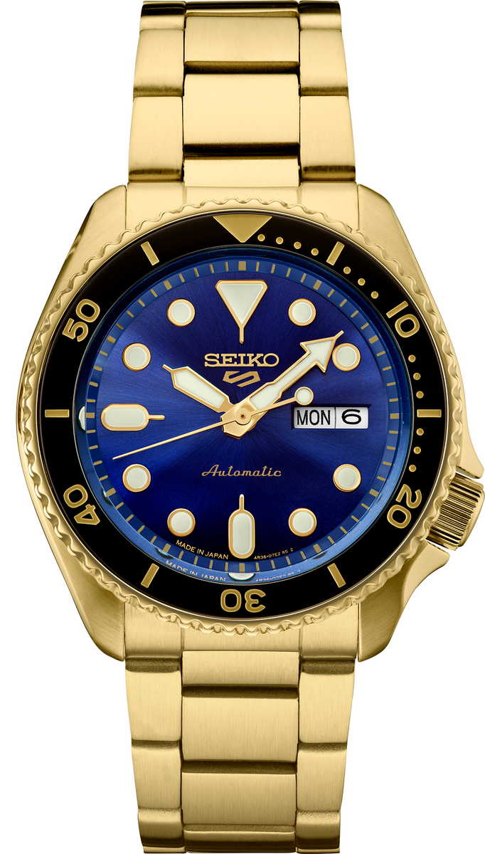 Seiko watches automatic hot sale gold