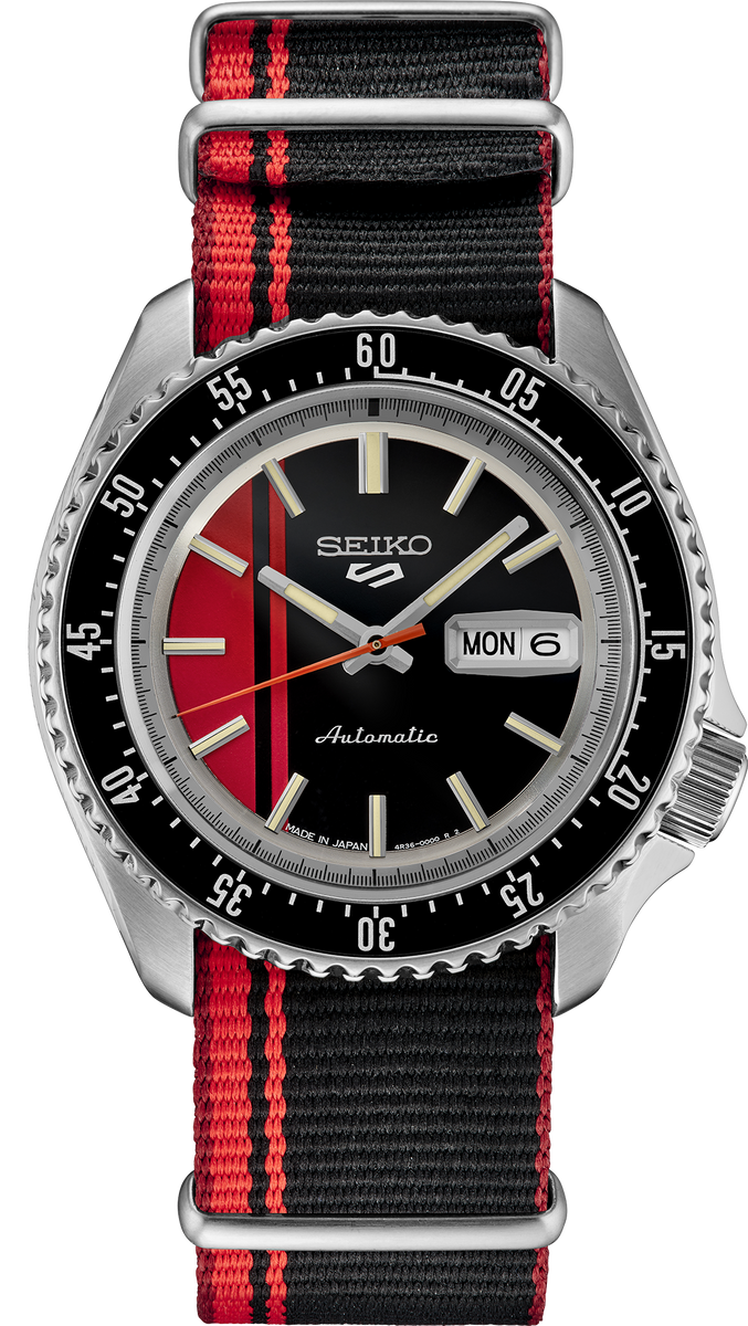 Red seiko 5 hotsell
