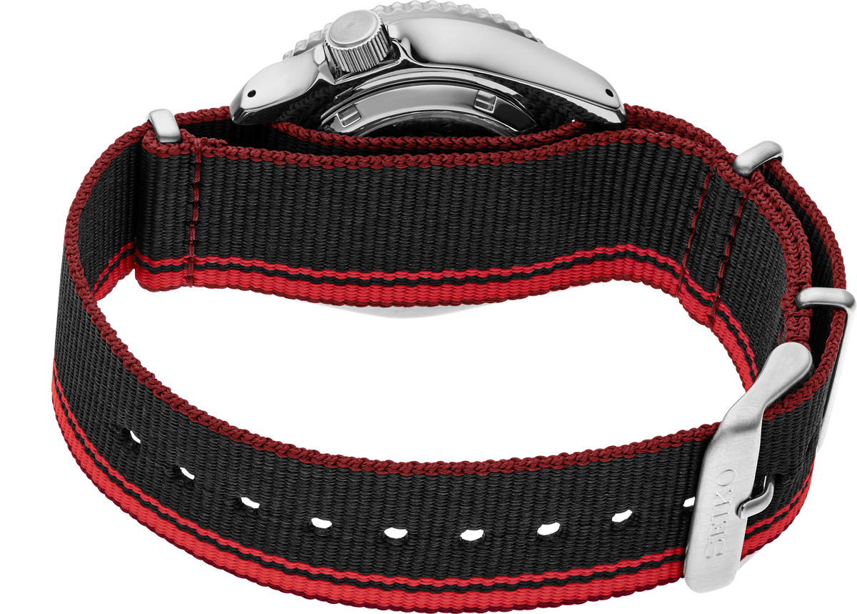 Seiko black and red hotsell