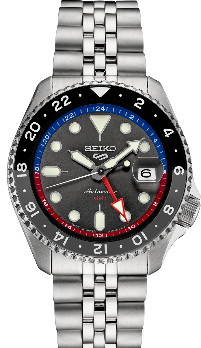 Seiko 5 red second hand discount