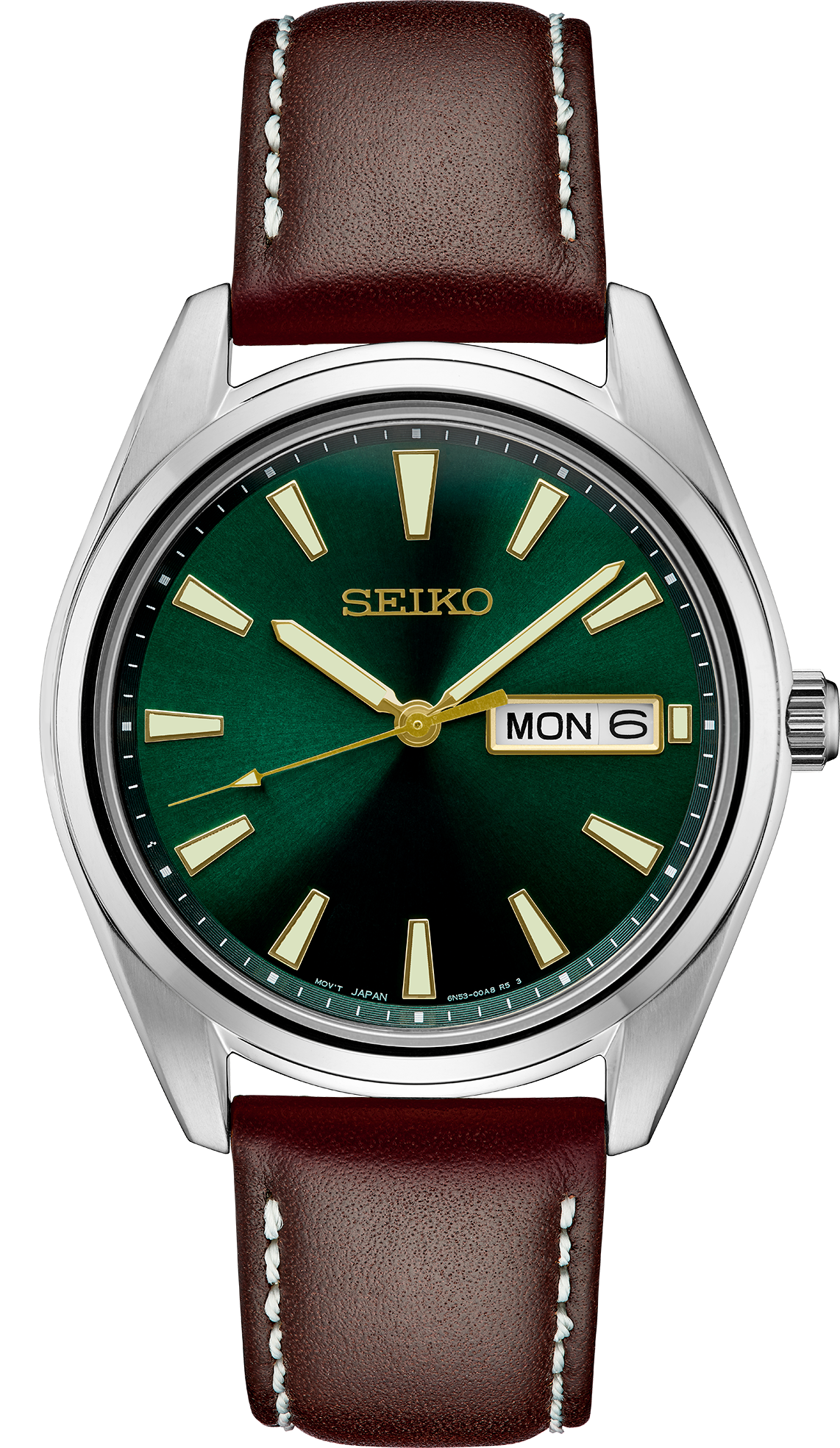 Seiko Essentials Green Dial Men's Watch SUR449