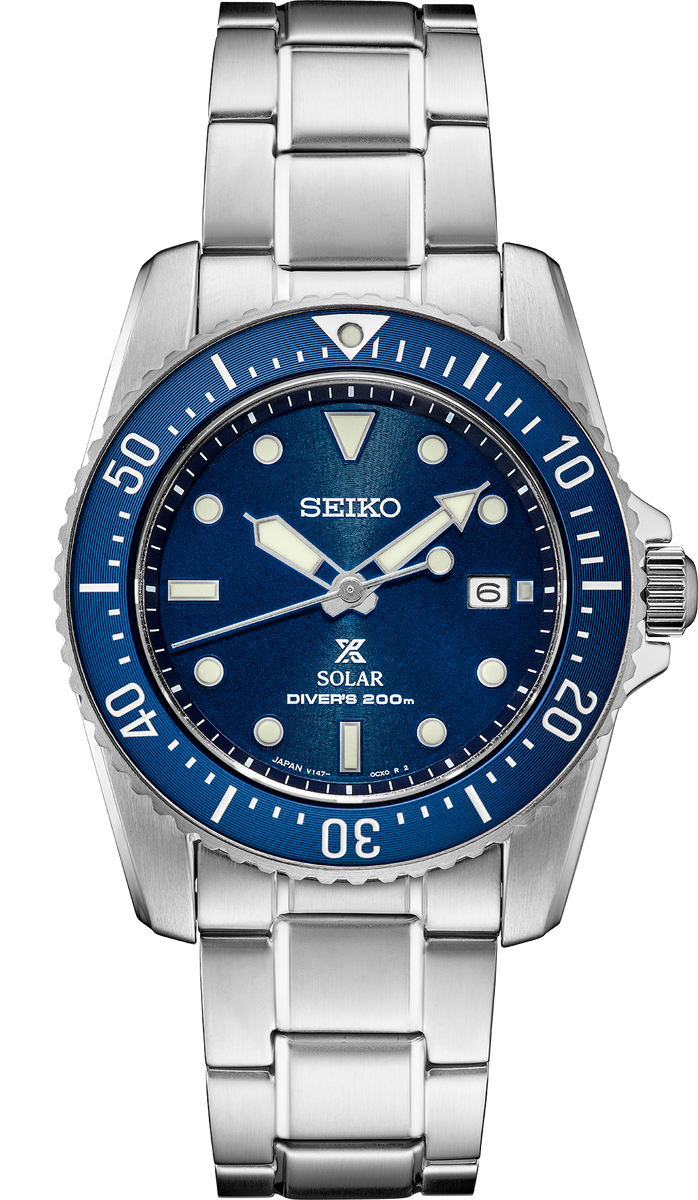 Seiko blue solar hot sale watch