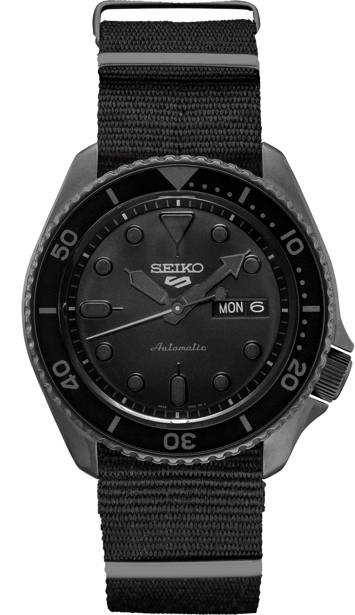 Seiko black deals automatic
