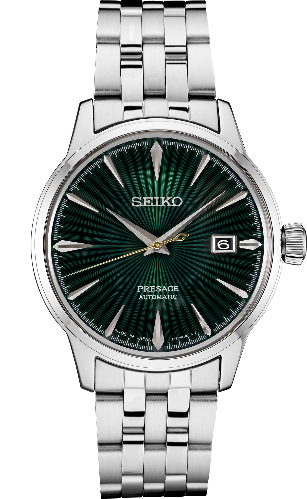 SEIKO PRESAGE 自動巻き 腕時計 グリーン SRPE15 – Seiko USA