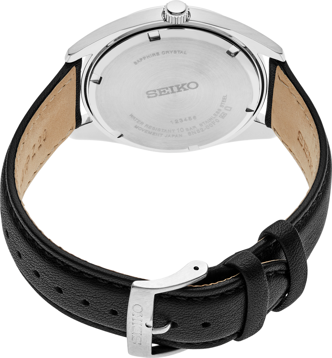 Seiko sapphire 100m 2024 leather
