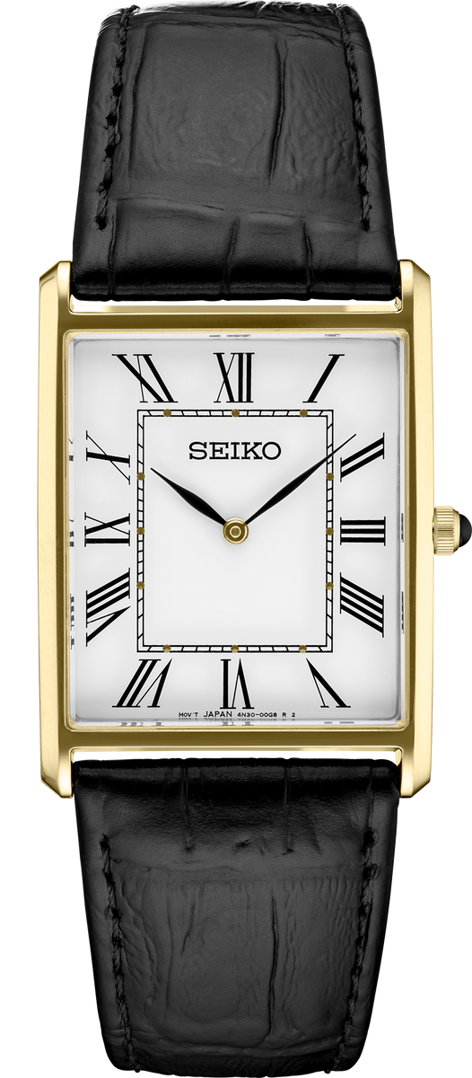 Seiko rectangular mens watch hot sale