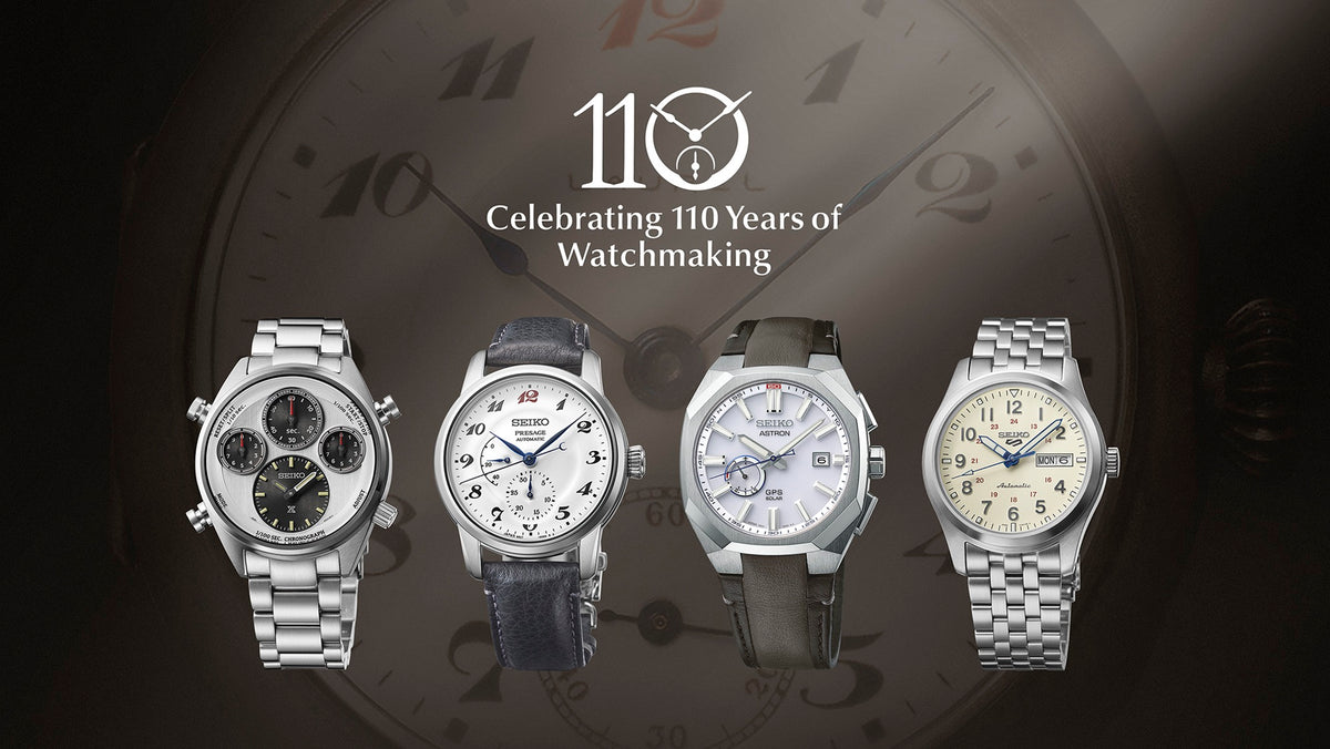 Presage, Prospex, Astron, and 5 Sports celebrate the 110th anniversary ...