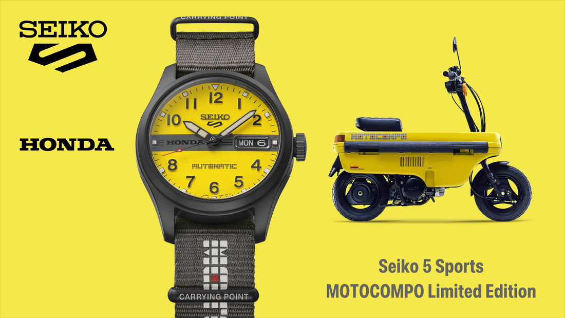 Seiko 5 Sports introduces a limited-edition collaboration with the Honda MOTOCOMPO