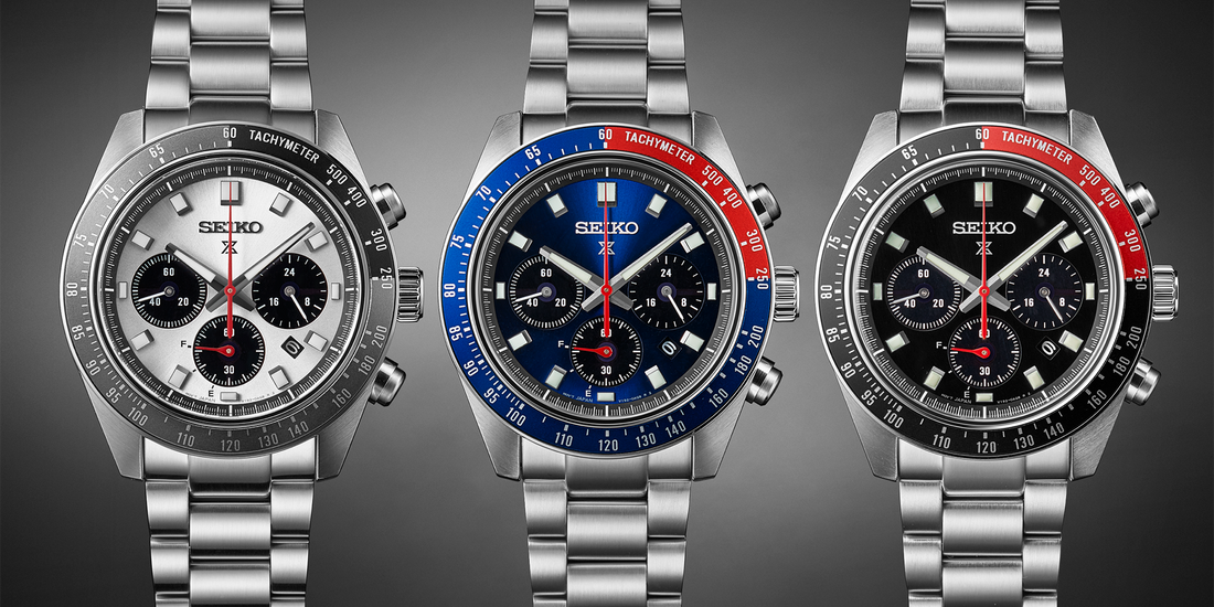 時計 SEIKO TACHYMETER Shaped by heritage. Powered by light. The Prospex Speedtimer Solar