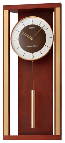 Classic Modern Pendulum Wall Clock QXH068ZLH – Seiko USA