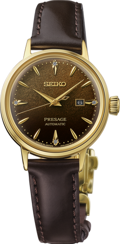 SEIKO PRESAGE 腕時計 ゴールド/ブラウン SRE020 – Seiko USA