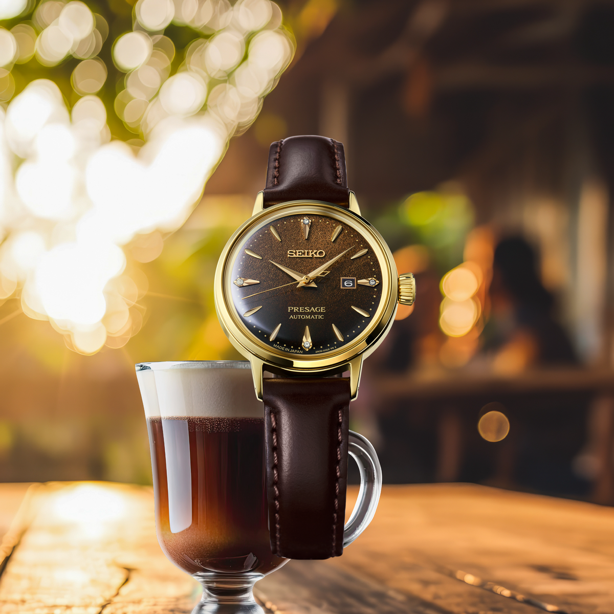 SEIKO PRESAGE 腕時計 ゴールド/ブラウン SRE020 – Seiko USA