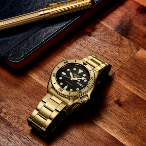 Seiko gold men on sale