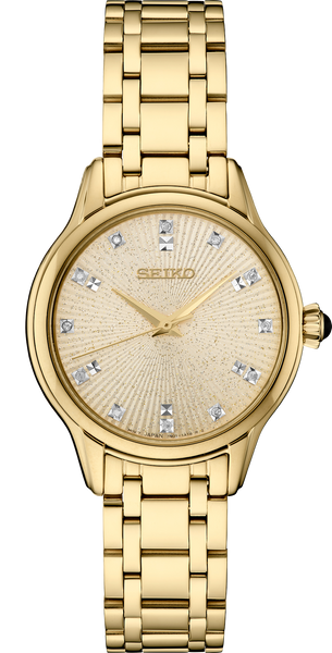 Seiko gold watch sales womens