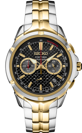Seiko Coutura Men s Quartz Chronograph 100M WR Watch SSB434