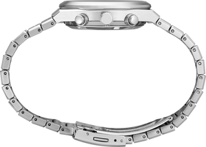 【HOROSCOPE】シブがき隊 CBS SONY 32DH578 SEIKO Men's Watch Chronograph Quartz White Dial Stainless