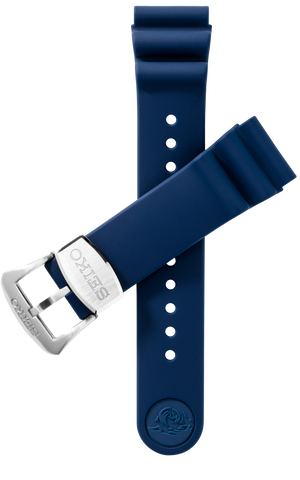 Seiko blue hotsell rubber strap