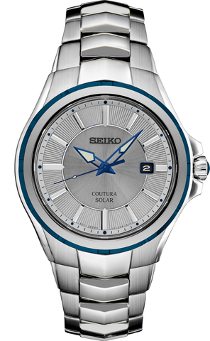 Seiko essentials solar 100m best sale day & date sne