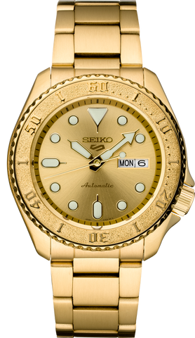 Seiko 5 gold plated discount