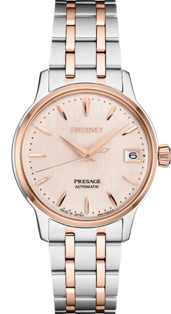 Seiko cocktail time rose gold discount