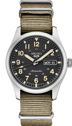 Seiko green military watch discount