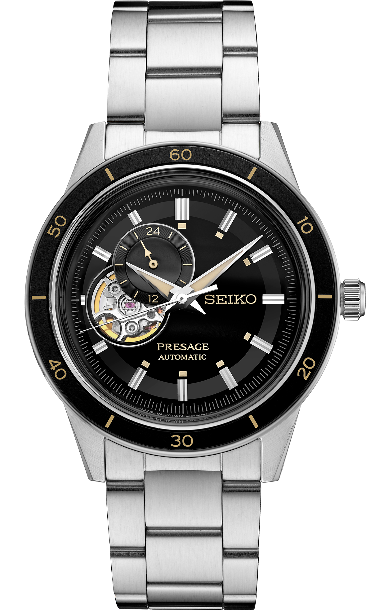 16966円 SEIKO◇クォーツ腕時計/アナログ/ステンレス/BLK/SLV/SS
