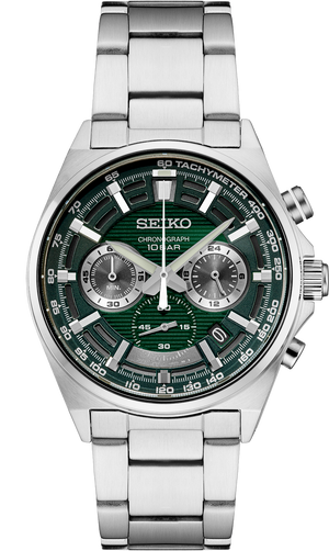 Seiko green chronograph new arrivals